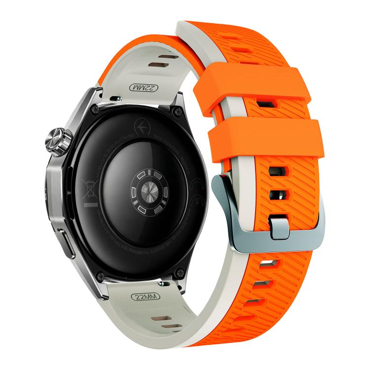 22mm Phantom Sky Shadow Pin Buckle Two Color Silicone Watch Band