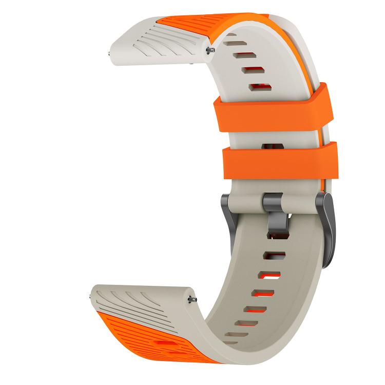 22mm Phantom Sky Shadow Pin Buckle Two Color Silicone Watch Band