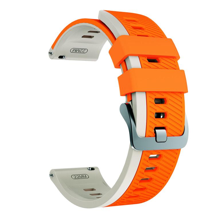 22mm Phantom Sky Shadow Pin Buckle Two Color Silicone Watch Band