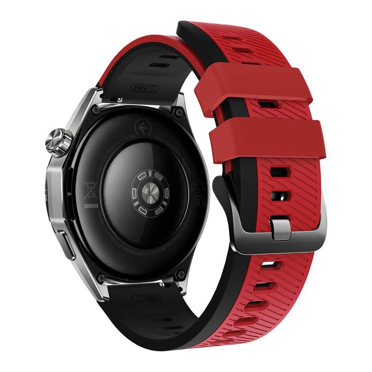 22mm Phantom Sky Shadow Pin Buckle Two Color Silicone Watch Band