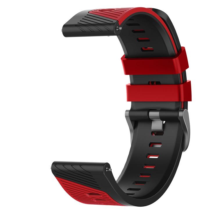 22mm Phantom Sky Shadow Pin Buckle Two Color Silicone Watch Band
