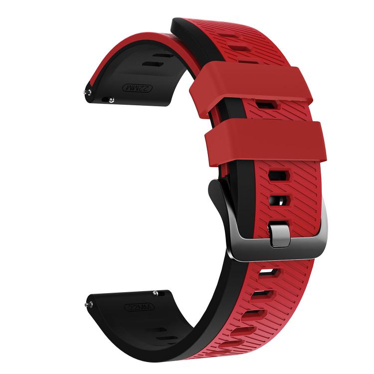 22mm Phantom Sky Shadow Pin Buckle Two Color Silicone Watch Band