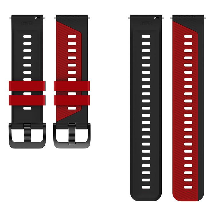 22mm Phantom Sky Shadow Pin Buckle Two Color Silicone Watch Band