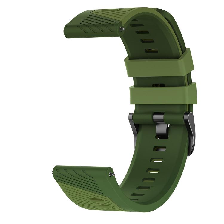 22mm Phantom Sky Shadow Pin Buckle Two Color Silicone Watch Band