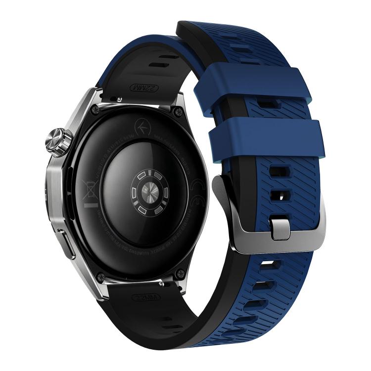22mm Phantom Sky Shadow Pin Buckle Two Color Silicone Watch Band