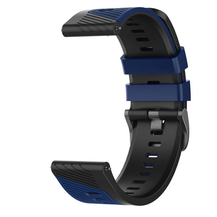 22mm Phantom Sky Shadow Pin Buckle Two Color Silicone Watch Band