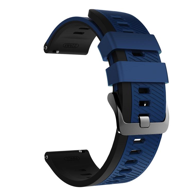 22mm Phantom Sky Shadow Pin Buckle Two Color Silicone Watch Band