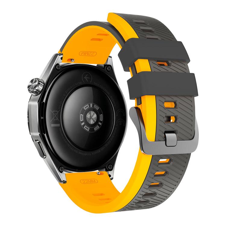 22mm Phantom Sky Shadow Pin Buckle Two Color Silicone Watch Band