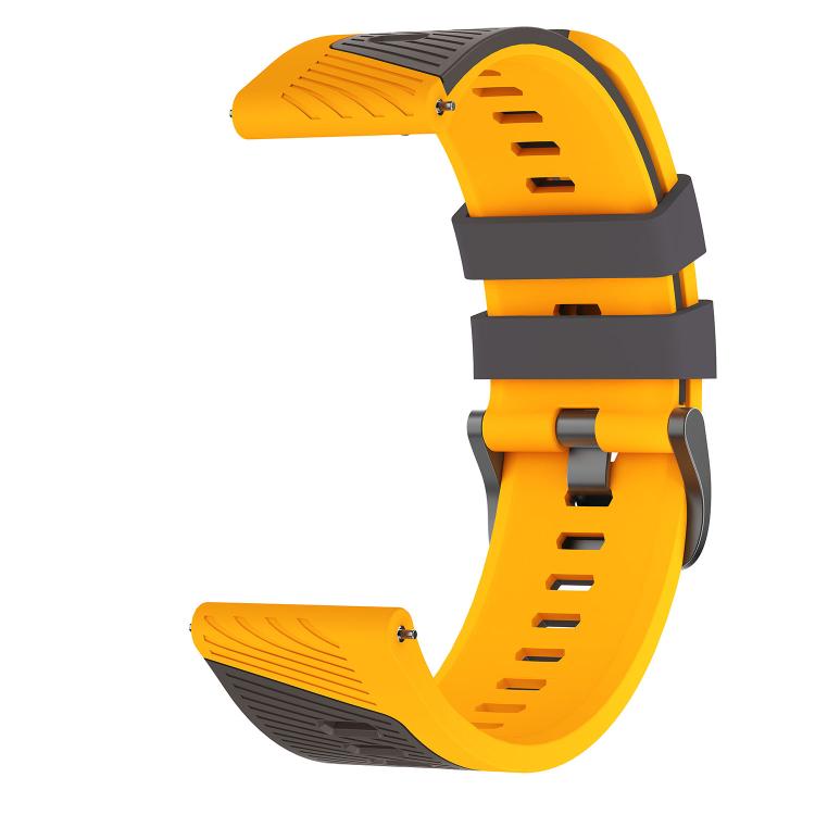 22mm Phantom Sky Shadow Pin Buckle Two Color Silicone Watch Band