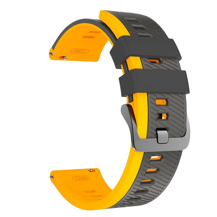 22mm Phantom Sky Shadow Pin Buckle Two Color Silicone Watch Band
