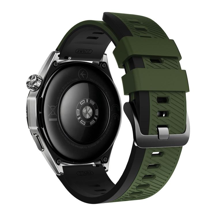 22mm Phantom Sky Shadow Pin Buckle Two Color Silicone Watch Band