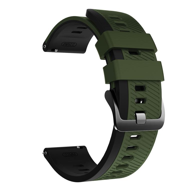 22mm Phantom Sky Shadow Pin Buckle Two Color Silicone Watch Band