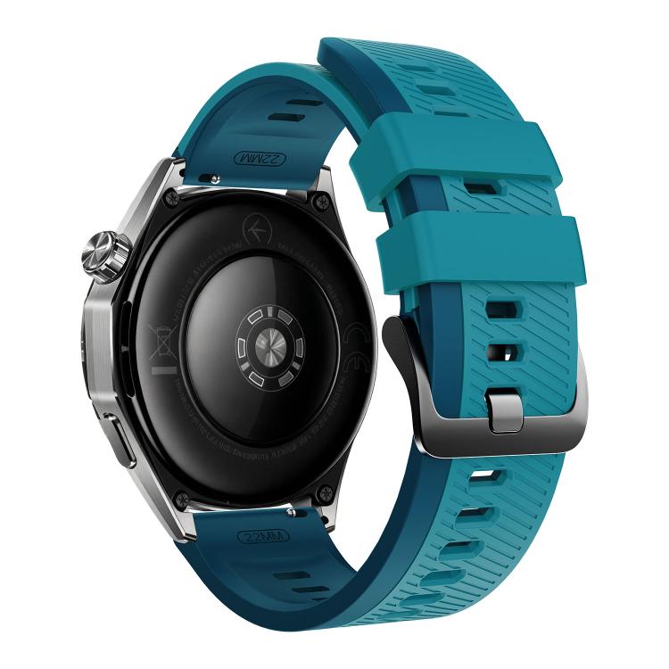22mm Phantom Sky Shadow Pin Buckle Two Color Silicone Watch Band
