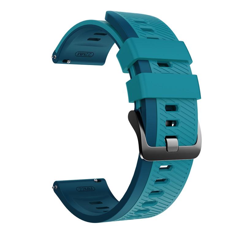 22mm Phantom Sky Shadow Pin Buckle Two Color Silicone Watch Band