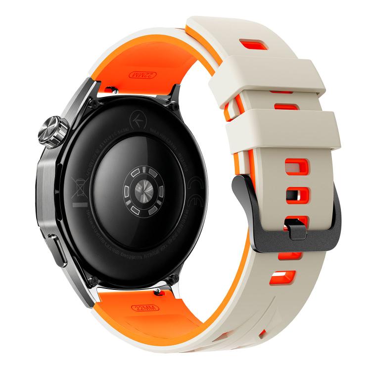 22mm Stegosaurus Pin Buckle Two Color Silicone Watch Band