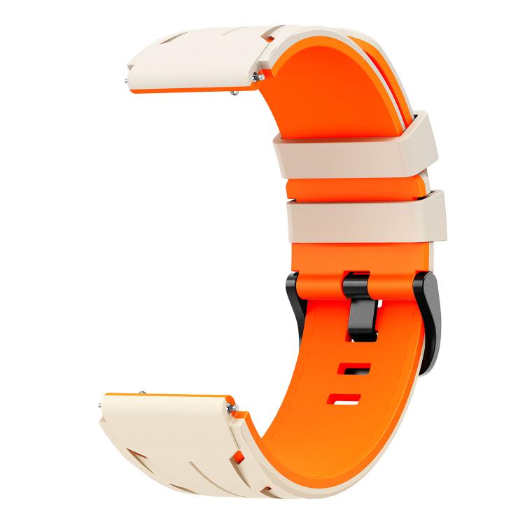 22mm Stegosaurus Pin Buckle Two Color Silicone Watch Band