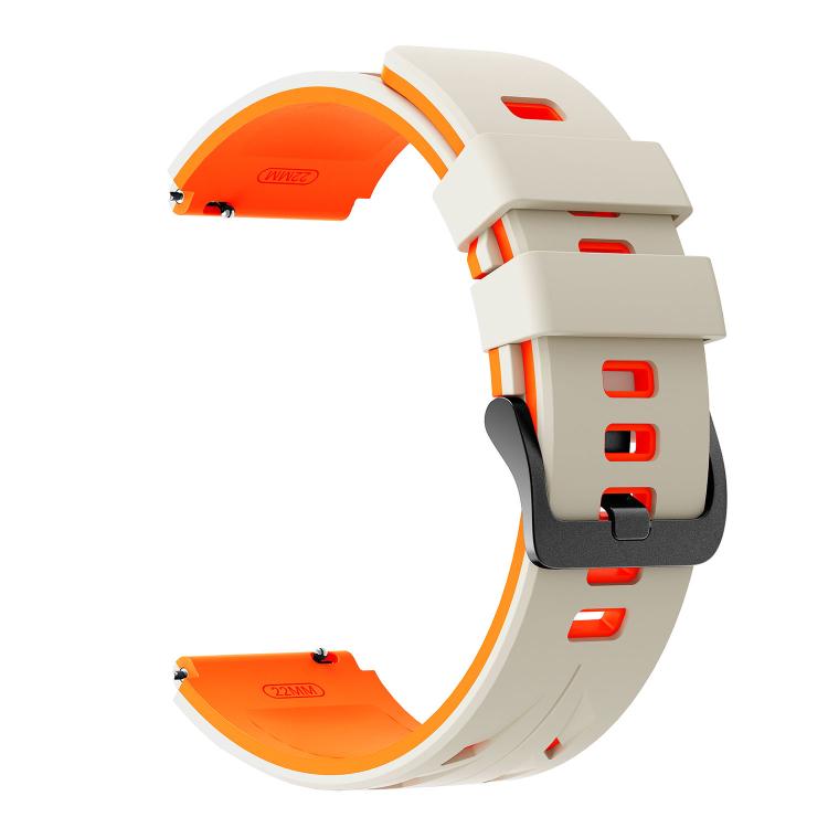 22mm Stegosaurus Pin Buckle Two Color Silicone Watch Band