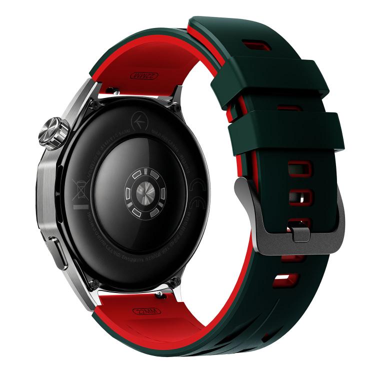 22mm Stegosaurus Pin Buckle Two Color Silicone Watch Band