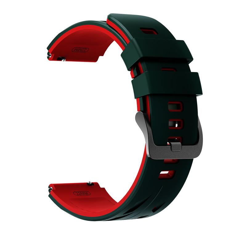 22mm Stegosaurus Pin Buckle Two Color Silicone Watch Band