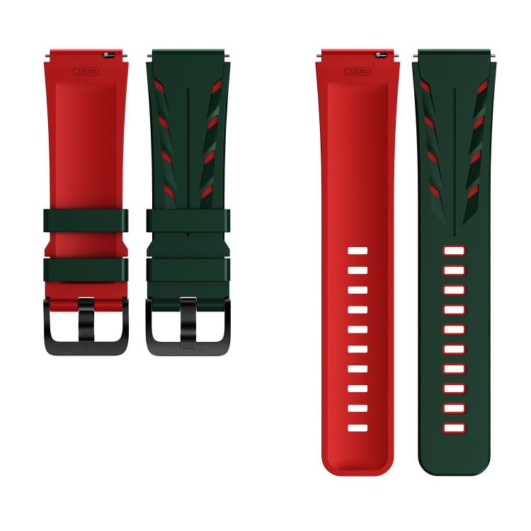 22mm Stegosaurus Pin Buckle Two Color Silicone Watch Band