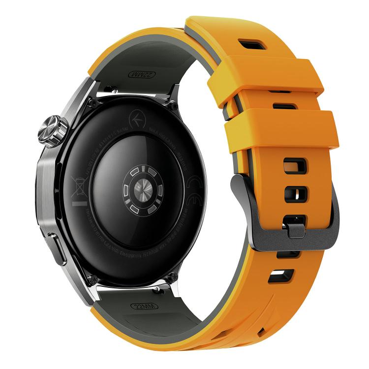 22mm Stegosaurus Pin Buckle Two Color Silicone Watch Band