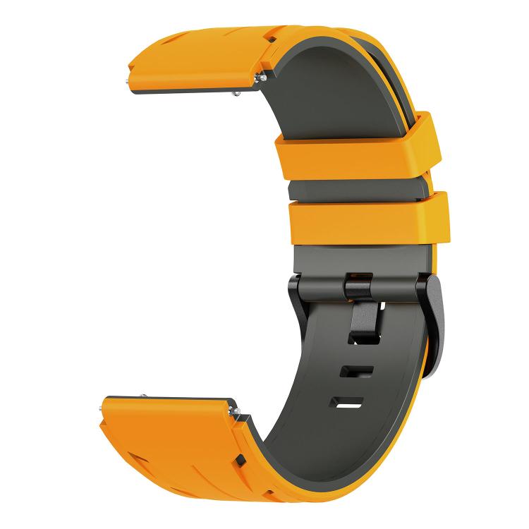 22mm Stegosaurus Pin Buckle Two Color Silicone Watch Band