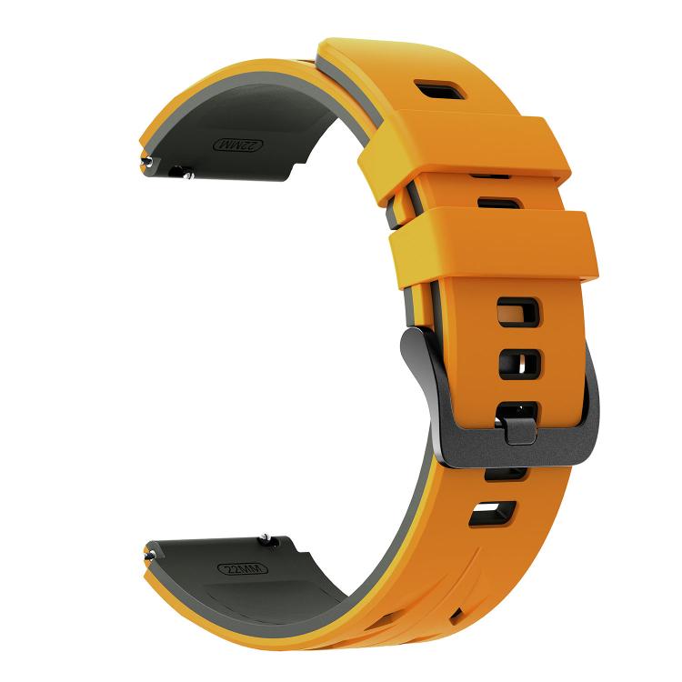 22mm Stegosaurus Pin Buckle Two Color Silicone Watch Band