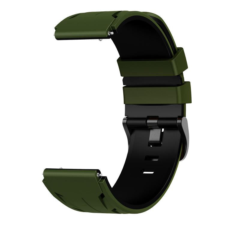 22mm Stegosaurus Pin Buckle Two Color Silicone Watch Band
