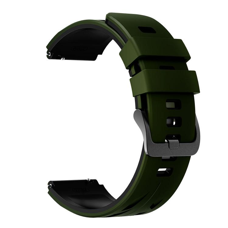 22mm Stegosaurus Pin Buckle Two Color Silicone Watch Band