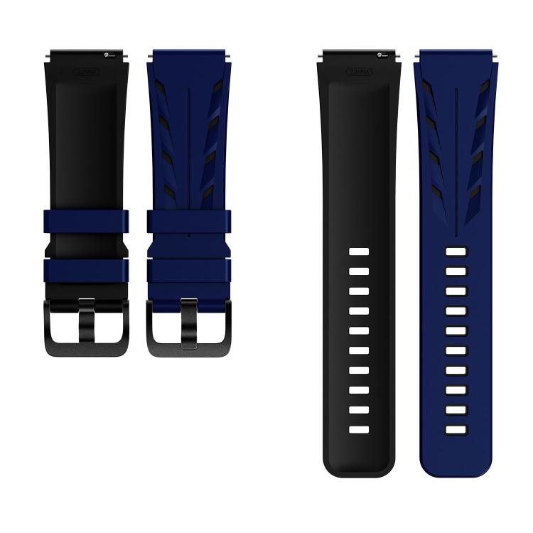 22mm Stegosaurus Pin Buckle Two Color Silicone Watch Band