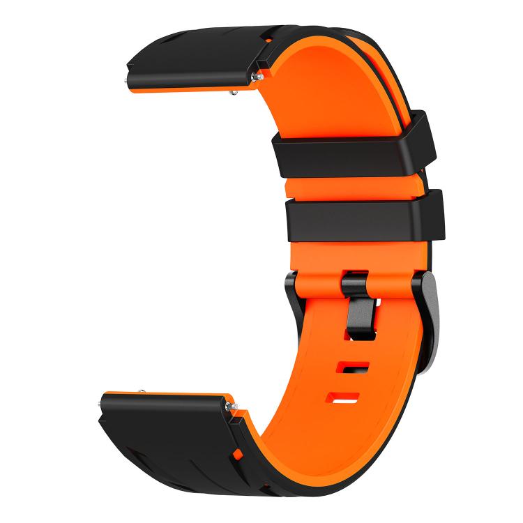 22mm Stegosaurus Pin Buckle Two Color Silicone Watch Band