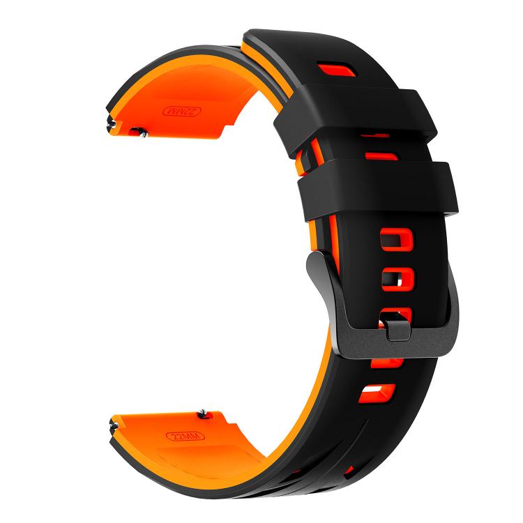 22mm Stegosaurus Pin Buckle Two Color Silicone Watch Band