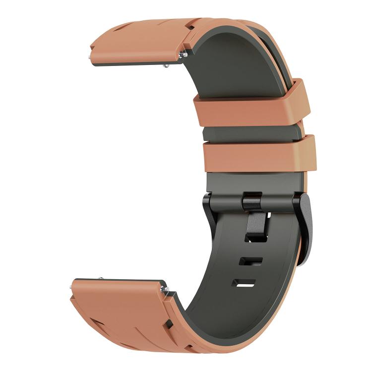 22mm Stegosaurus Pin Buckle Two Color Silicone Watch Band