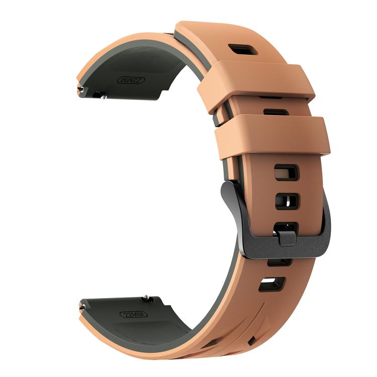 22mm Stegosaurus Pin Buckle Two Color Silicone Watch Band