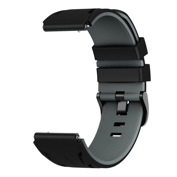 22mm Stegosaurus Pin Buckle Two Color Silicone Watch Band