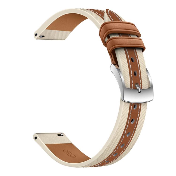 For Huawei Band 10 / 9 / 8 Composite Stitching Genuine Leather Watch Band