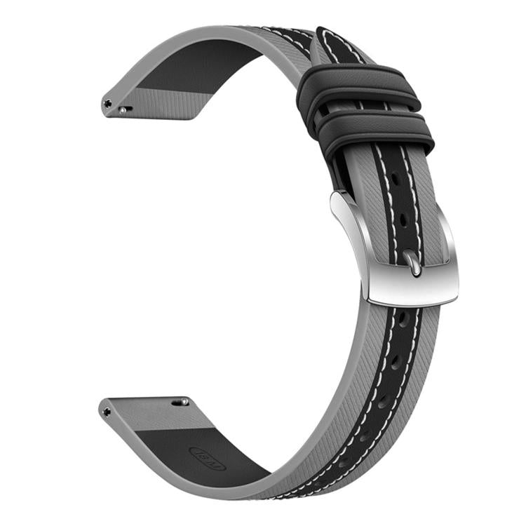 For Huawei Band 10 / 9 / 8 Composite Stitching Genuine Leather Watch Band