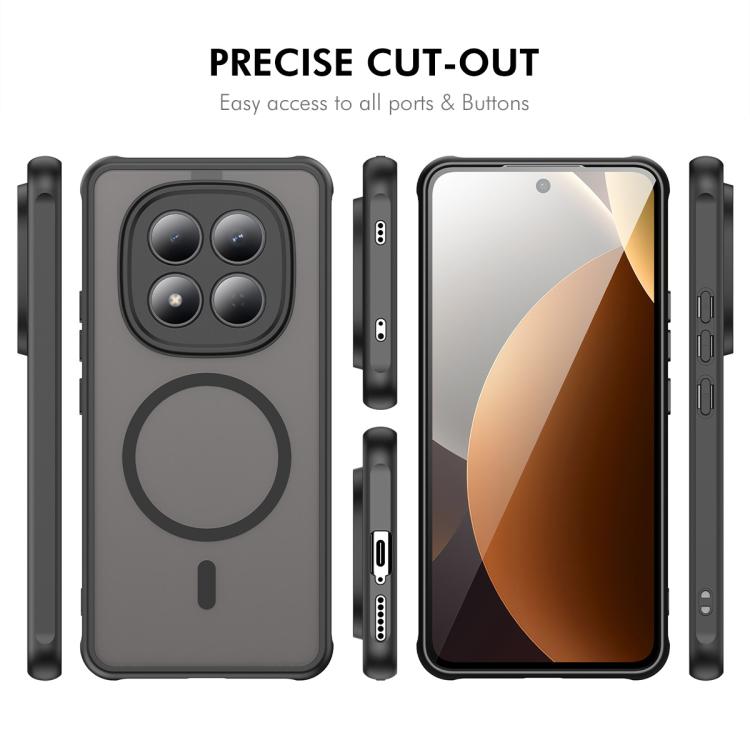 For Redmi Note 15 Pro 4G Global 163.2mm ENKAY Hat-Prince MagSafe Matte Translucent Shockproof Phone Case with Large Arc Edge Film