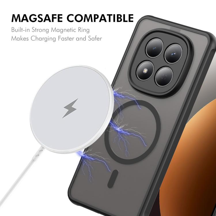 For Redmi Note 15 Pro 5G Global 163.6mm ENKAY Hat-Prince MagSafe Matte Translucent Shockproof Phone Case with Large Arc Edge Film