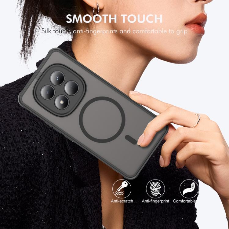 For Redmi Note 15 Pro 5G Global 163.6mm ENKAY Hat-Prince MagSafe Matte Translucent Shockproof Phone Case with Large Arc Edge Film