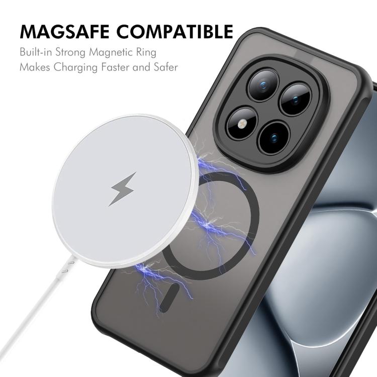 For Redmi Note 15 Pro+ 5G Global 163.3mm ENKAY Hat-Prince MagSafe Matte Translucent Shockproof Phone Case with Soft Hydrogel Film