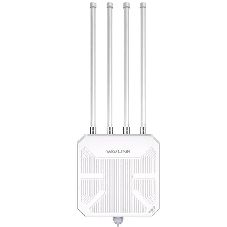 WAVLINK BE5100 WN573HBE2 With 8dBi High Gain Antenna IP67 Waterproof WiFi 7 Outdoor Router, Plug:AU Plug