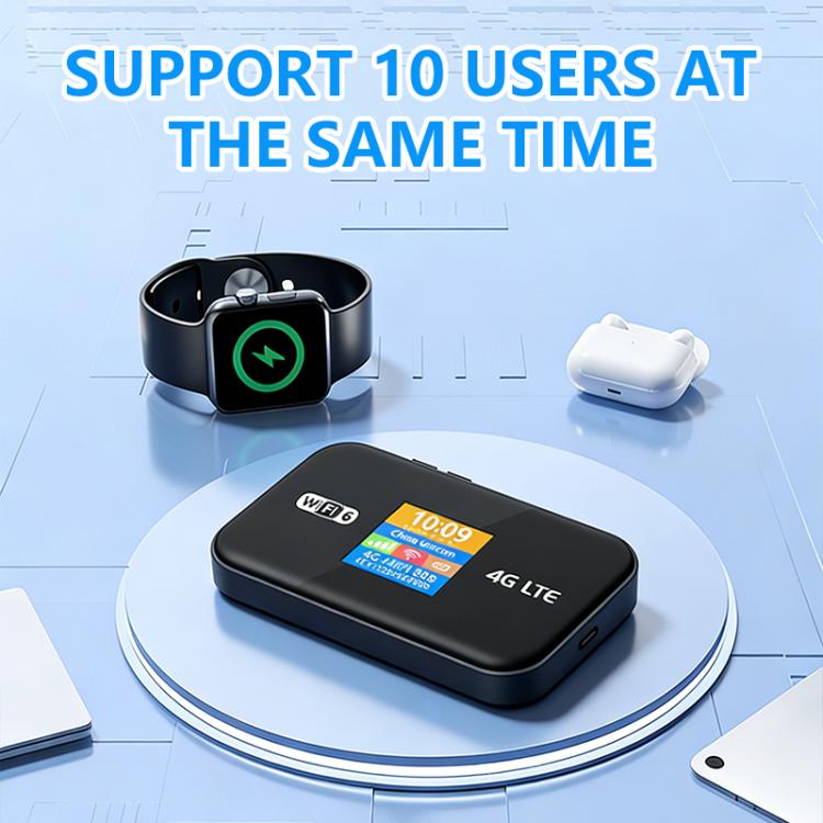 MF967P-E Color Screen 300Mbps Portable Hotspot 4G LTE Mobile WiFi 6 Router Eurasian Version