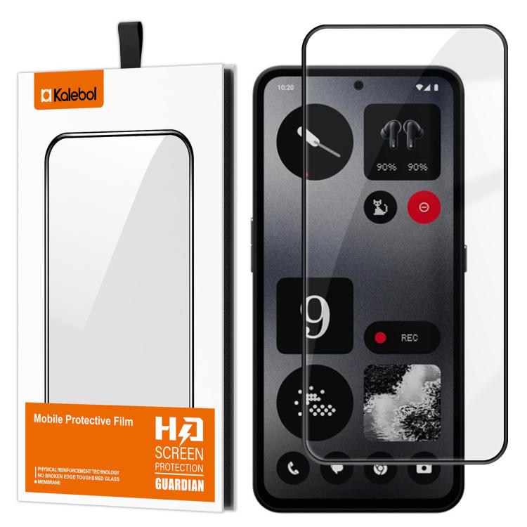 For Nothing CMF Phone 1 Kalebol High-Aluminum Screen-Printed Full-Coverage Anti-Fingerprint Black-Bordered HD Tempered Glass Film