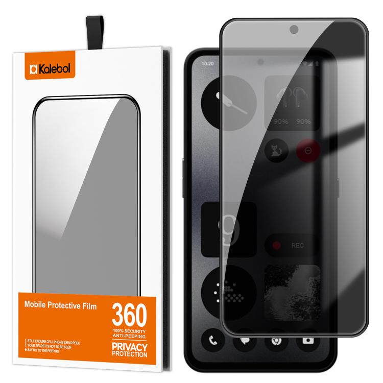 For Nothing CMF Phone 1 Kalebol High-Aluminum Screen-Printed Full-Coverage Black-Border Privacy Tempered Glass Film