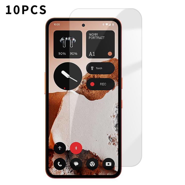 For Nothing CMF Phone 2 Pro Kalebol 10pcs High-Aluminum Semi-Screen Anti-Fingerprint HD Tempered Glass Film