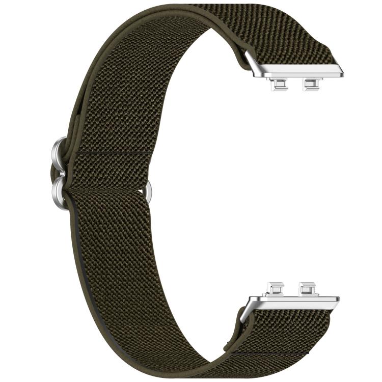 For Huawei Band 11 / Band 11 Pro Slide Buckle Elastic Nylon Braided Watch Band