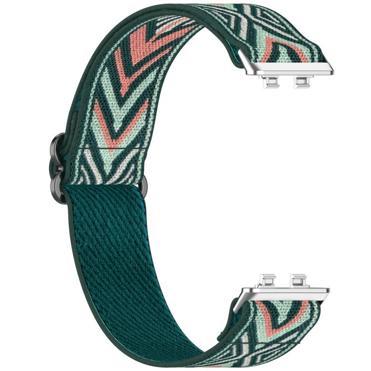 For Huawei Band 11 / Band 11 Pro Slide Buckle Elastic Nylon Braided Watch Band