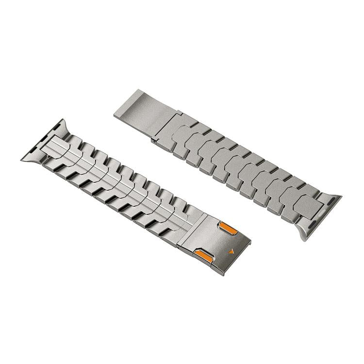 For Apple Watch 46mm / 49mm / 45mm / 44mm Iron Man Magnetic Titanium Metal Watch Band