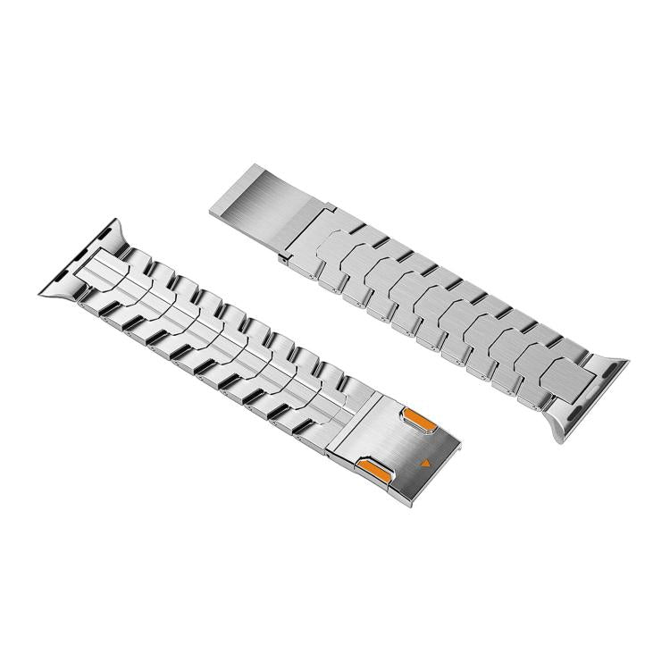 For Apple Watch 46mm / 49mm / 45mm / 44mm Iron Man Magnetic Titanium Metal Watch Band